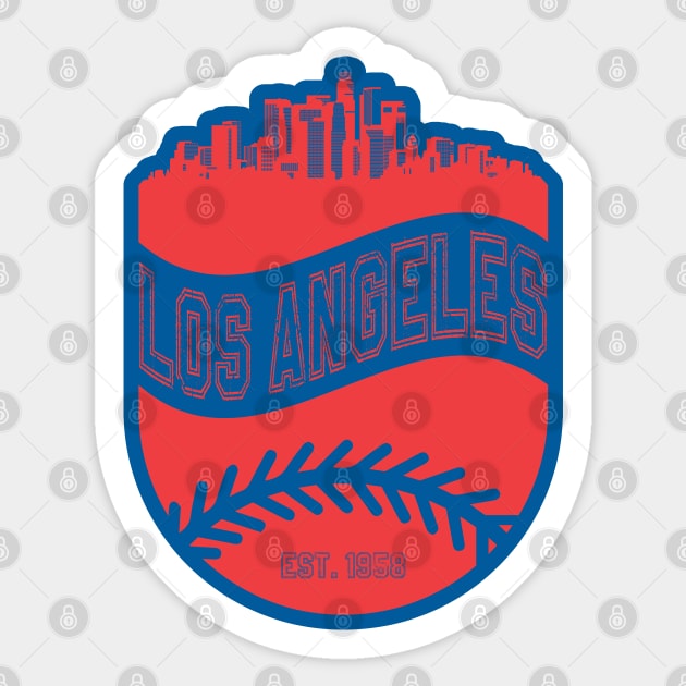 Los Angeles Baseball 04 Sticker by Juancuan